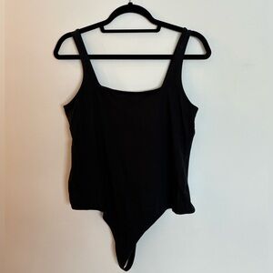 Black Sleeveless Bodysuit